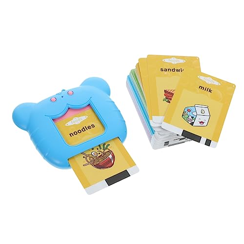 FOYTOKI 1 Satz Frühpädagogisches Englischer Kartenautomat Sprachlerngerät Haushaltsspielzeug Für Lustiges Kinderspielzeug Interessantes Sprachspielzeug Plastik Blue von FOYTOKI