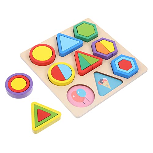 FOYTOKI 1 Satz Geometrisches Formen aus Holz Pädagogisches Puzzle für Kleinkinder Fördert Kreativität und Hand Augen Koordination Frühes Lernen von Farben und Formen FOYTOKI 1 Satz Geometrisches Formen aus Holz Pädagogisches Puzzle für Kleinkinder Fördert Kreativität und Hand Augen Koordination Frühes Lernen von Farben und Formen von FOYTOKI