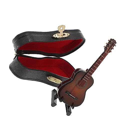 FOYTOKI 1 Satz Gitarre Modell aus Holz Dekorative Klassische Gitarre für Puppenhaus Schreibtisch Perfektes für Musikliebhaber und Kreative Wohnkultur von FOYTOKI