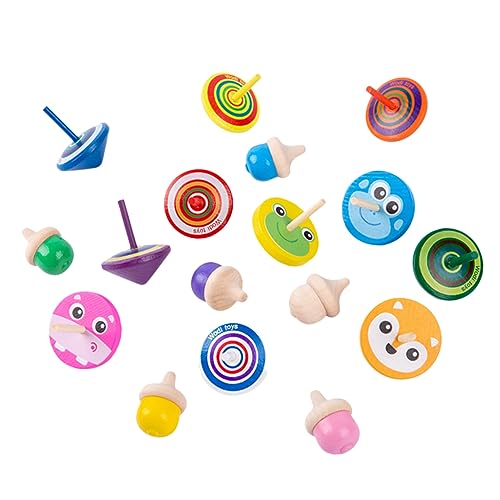 FOYTOKI Gyro Spielzeug Jungen Und Mädchen Spielzeug Holz Rotierende Spielzeuge Für Kinder Feinmotorik Armstärke von FOYTOKI