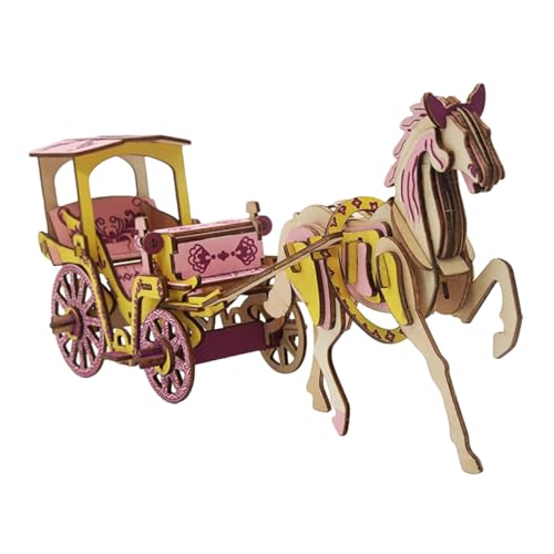 FOYTOKI 1 Satz Holz Puzzle Bausatz für DIY Royal Carriage Modell Interaktives Kreativität und Geduld für Geburtstagsgeschenke von FOYTOKI