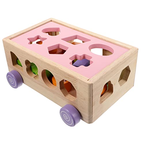 FOYTOKI 1 Satz Holzform Sortierspielzeug für Fahrzeug und Tierfiguren Pädagogisches Rosa für Frühe Bildung und Kreatives FOYTOKI 1 Satz Holzform Sortierspielzeug für Fahrzeug und Tierfiguren Pädagogisches Rosa für Frühe Bildung und Kreatives von FOYTOKI