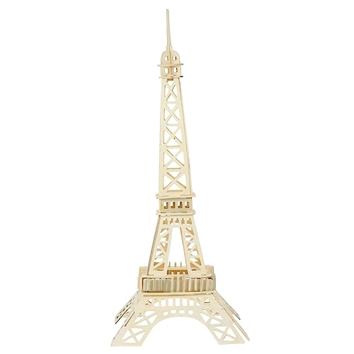 FOYTOKI 1 Satz Holzpuzzle Eiffel Tower Kreatives DIY Modellbausatz für Lehrspielzeug aus Natürlichem ohne Kleber Kreativität und Motorik Schreibtischdekoration oder von FOYTOKI