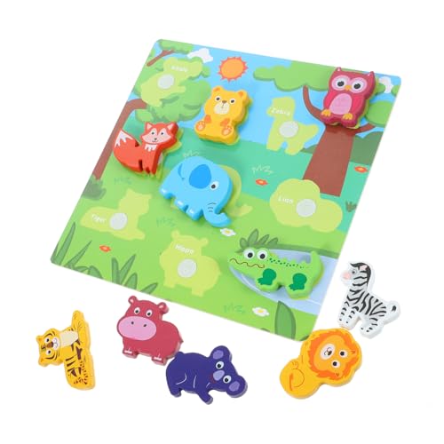 FOYTOKI 1 Satz Holzpuzzle für Kleinkinder Pädagogisches Kognitiven Fähigkeiten Hand Augen Koordination und Motorischen Fähigkeiten Geeignet für Jungen und Mädchen im Vorschulalter FOYTOKI 1 Satz Holzpuzzle für Kleinkinder Pädagogisches Kognitiven Fähigkeiten Hand Augen Koordination und Motorischen Fähigkeiten Geeignet für Jungen und Mädchen im Vorschulalter von FOYTOKI