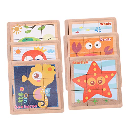 FOYTOKI 1 Satz Holzpuzzle für Teiliges Lernspielzeug mit Cartoon Fördert Kreatives für Frühe Bildung und Farberkennung FOYTOKI 1 Satz Holzpuzzle für Teiliges Lernspielzeug mit Cartoon Fördert Kreatives für Frühe Bildung und Farberkennung von FOYTOKI