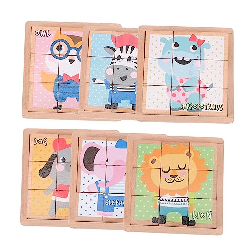 FOYTOKI 1 Satz Holzpuzzle für Teiliges mit Tiermotiven Pädagogisches Beobachtung und Geduld für Kleinkinder im Vorschulalter FOYTOKI 1 Satz Holzpuzzle für Teiliges mit Tiermotiven Pädagogisches Beobachtung und Geduld für Kleinkinder im Vorschulalter von FOYTOKI
