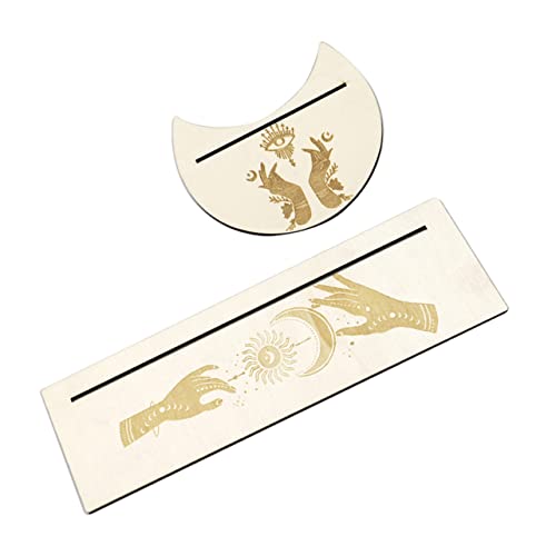 FOYTOKI 1 Satz Holzständer für Tarotkarten Mondform Langlebig für Altar und Religiöse Aktivitäten Vielseitig Einsetzbar zur Dekoration von Zuhause Restaurant und Bar mit Feinen Mustern FOYTOKI 1 Satz Holzständer für Tarotkarten Mondform Langlebig für Altar und Religiöse Aktivitäten Vielseitig Einsetzbar zur Dekoration von Zuhause Restaurant und Bar mit Feinen Mustern von FOYTOKI