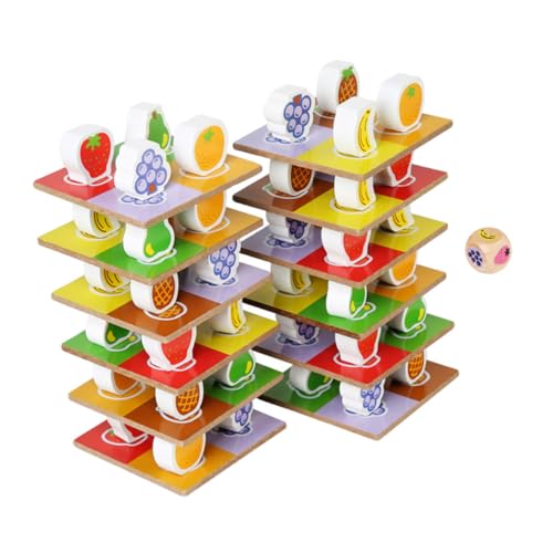 FOYTOKI 1 Satz Kreatives Holzspielzeug für Ausbalancierte Holzbausteine zum Stapeln Lernspielzeug Farberkennung und Kognitiven Fähigkeiten für Kleinkinder und Vorschulkinder FOYTOKI 1 Satz Kreatives Holzspielzeug für Ausbalancierte Holzbausteine zum Stapeln Lernspielzeug Farberkennung und Kognitiven Fähigkeiten für Kleinkinder und Vorschulkinder von FOYTOKI
