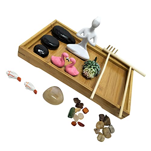 FOYTOKI 1 Satz Mini Zen Garten Desktop Meditation Sandbox Stressabbau Kreative Sandgestaltung für Büro und Zuhause Kunsthandwerk Deko FOYTOKI 1 Satz Mini Zen Garten Desktop Meditation Sandbox Stressabbau Kreative Sandgestaltung für Büro und Zuhause Kunsthandwerk Deko von FOYTOKI