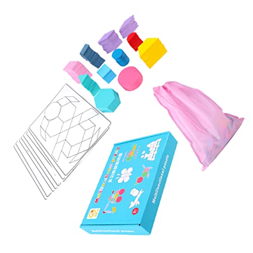 FOYTOKI 1 Satz Multifunktionales Holzpuzzle für Teile Kreatives Tangram Problemlösungsfähigkeiten für Jungen von FOYTOKI