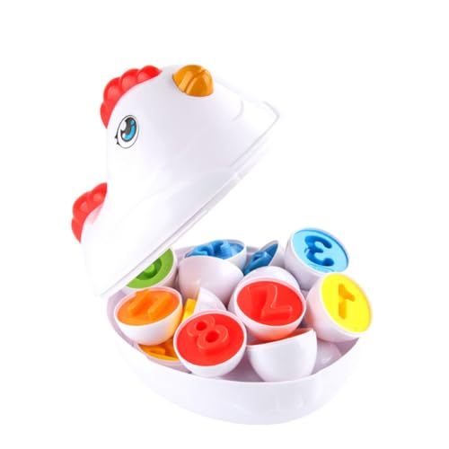 FOYTOKI 1 Satz Passendes für Lernspielzeug mit Farben und Formen Kognitive Entwicklung mit Cartoon Hühnchen Pädagogisches Ei für Kleinkinder und Farben Erkennen FOYTOKI 1 Satz Passendes für Lernspielzeug mit Farben und Formen Kognitive Entwicklung mit Cartoon Hühnchen Pädagogisches Ei für Kleinkinder und Farben Erkennen von FOYTOKI
