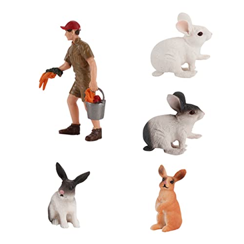 FOYTOKI 1 Satz Realistisches Kaninchen Modell Deko Tierfigur für Mikrolandschaft für Desktop Dekoration Fördert die Erkennung von Haustieren und FOYTOKI 1 Satz Realistisches Kaninchen Modell Deko Tierfigur für Mikrolandschaft für Desktop Dekoration Fördert die Erkennung von Haustieren und von FOYTOKI
