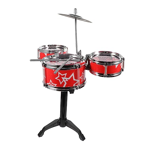 FOYTOKI 1 Satz Schlagzeug Set für Anfänger TLG Simulationsspielzeug für Vorschulkinder Pädagogisches Musikinstrument zur Musikalischer und Kreativität von FOYTOKI