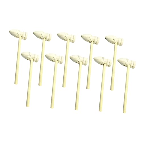 FOYTOKI 1 Satz Teiliges Mini Holzhammer für Kreatives DIY Hand Augen Koordination für Muscheln und Bastelarbeiten Langlebiges Natürliches Holz Familienfeiern und Meeresfrüchte Events von FOYTOKI