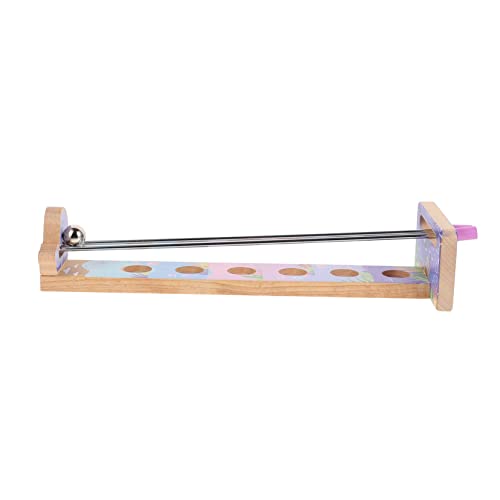 FOYTOKI 1 Stück Holzspielzeug für Clipping Sticks Rolling Steel Ball Fördert die Hand Augen Koordination Langlebig und Unterhaltsam für Gruppenaktivitäten von FOYTOKI