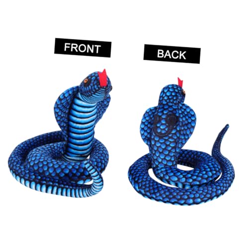 FOYTOKI 1 Stück Kunstschlange Vivid Fake Snake für Halloween Streiche Partys für Haustiere Blau kein Verblassen Kreatives Kuscheltier FOYTOKI 1 Stück Kunstschlange Vivid Fake Snake für Halloween Streiche Partys für Haustiere Blau kein Verblassen Kreatives Kuscheltier von FOYTOKI