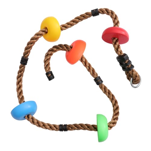 FOYTOKI 1 Stück Outdoor Schaukel mit Kletterseil und Disc Spaßspielzeug für Balance Koordination und Fitness für Jungen Freien Fördert die Eltern Junge Mädchen Bindung von FOYTOKI