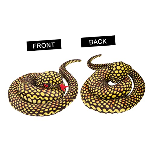 FOYTOKI 1 Stück Realistische Fake Snake Lustige Kunstschlange für Halloween Partys und Streiche Kreatives Gelb Farbveränderung Lebendige Details FOYTOKI 1 Stück Realistische Fake Snake Lustige Kunstschlange für Halloween Partys und Streiche Kreatives Gelb Farbveränderung Lebendige Details von FOYTOKI