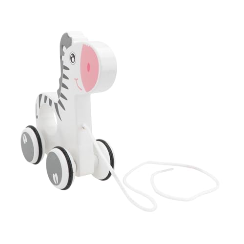 FOYTOKI 1 Stück Ziehspielzeug für Niedliches Zebra Design Sicheres und Umweltfreundliches Material für Motorik und Kreativität zur Geburtstagsfeier oder Weihnachten von FOYTOKI