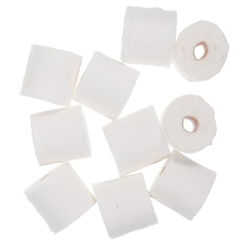 FOYTOKI 10 Stück Miniatur-modellröhrenpapier Puppe Bad Miniaturen Toilettenpapier Miniaturornament Miniatur-zubehör Miniaturmodell Plastik Rosa von FOYTOKI