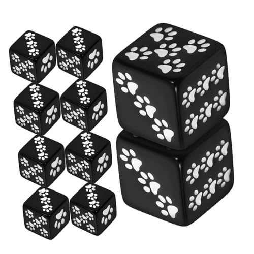 FOYTOKI Unverzichtbares Zubehör: 10 Stück 16 Mm Harzwürfel Cartoon-Pfoten-Design Leicht und Einfach Zu Tragen. FOYTOKI Unverzichtbares Zubehör: 10 Stück 16 Mm Harzwürfel Cartoon-Pfoten-Design Leicht und Einfach Zu Tragen. von FOYTOKI
