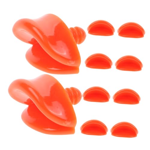 FOYTOKI 10 Stück Teiliges DIY Duck Mouth Zubehör für Tier Kunststoff Schnabel für Kreative Bastelprojekte Installieren und Leicht für Enten von FOYTOKI