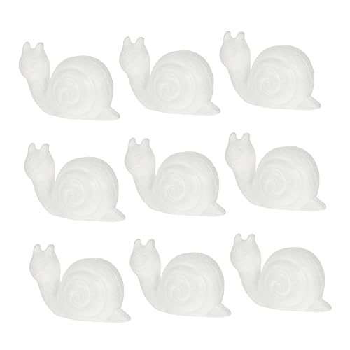 FOYTOKI 10 Stück Teiliges DIY Schnecken Modell für Kreatives Basteln Weiße Schaumstofffiguren zum Bemalen für Erwachsene für Kreative Projekte und Dekoration FOYTOKI 10 Stück Teiliges DIY Schnecken Modell für Kreatives Basteln Weiße Schaumstofffiguren zum Bemalen für Erwachsene für Kreative Projekte und Dekoration von FOYTOKI
