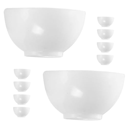 FOYTOKI 10 Stück Teiliges Schalen Puppenhaus Zubehör aus Robustem Kunststoff Runde Mini Schalen für Kreative Spielideen und Detailreiche Dekoration Ihrem Puppenhaus FOYTOKI 10 Stück Teiliges Schalen Puppenhaus Zubehör aus Robustem Kunststoff Runde Mini Schalen für Kreative Spielideen und Detailreiche Dekoration Ihrem Puppenhaus von FOYTOKI