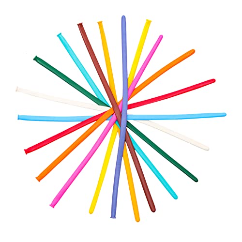 FOYTOKI 100 Stück Lange Ballons Twisting Ballons für Diy Tierformen Party Dekoration Geburtstagsfeier Hochzeit und Kreative Anlässe Robustes Sicheres Material Einfach zu Verwenden von FOYTOKI