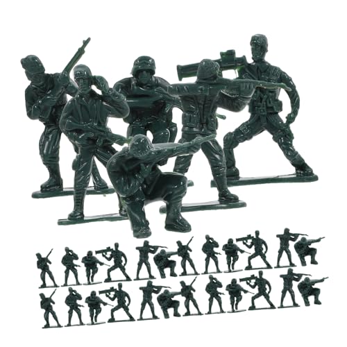 FOYTOKI 100 Stück Mini Soldaten Figuren Militärische Sandtisch Modelle für Rollenspiele und Dekoration Material Große Soldaten für Garten Spielzimmer von FOYTOKI