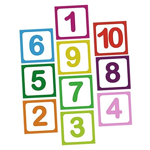 FOYTOKI 10Blätter Abnehmbare Cartoon Bodenaufkleber rutschfeste Spielaufkleber für Kinderzimmer und Kindergarten Material mit Raketenmotiv von FOYTOKI