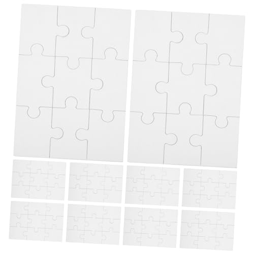 FOYTOKI 10Blätter Leeres Graffiti Puzzle DIY für Stabil und Vielseitig Kreative Bastelmaterialien für Zuhause und Schule von FOYTOKI
