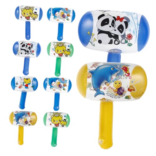 FOYTOKI Aufblasbarer Hammer für Kinder 10 Stück mit Glöckchen Kreatives Spielzeug Partygeschenke Poolspielzeug von FOYTOKI