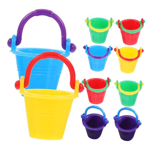 FOYTOKI 10Stücke Eimer Mini Dekorationen für Puppenhäuser Kreative Szenenzubehör für Kinderzimmer Requisiten für DIY Bastelprojekte von FOYTOKI