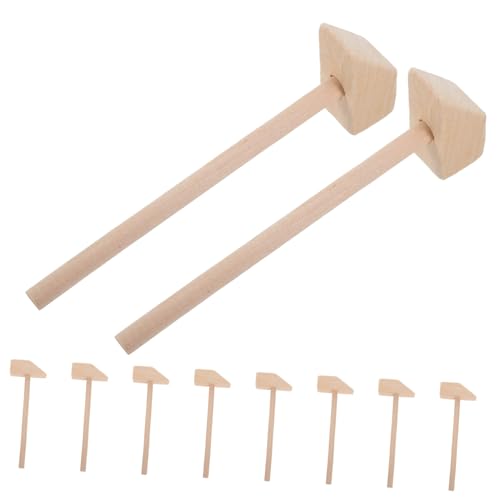 FOYTOKI 10Stücke Kleiner Hammer für Teiliges Spielzeughammer aus Holz Mini Tool für Kreatives für Baustellen und Holzspielzeug Fördert Hand Auge Koordination und Muskelaufbau FOYTOKI 10Stücke Kleiner Hammer für Teiliges Spielzeughammer aus Holz Mini Tool für Kreatives für Baustellen und Holzspielzeug Fördert Hand Auge Koordination und Muskelaufbau von FOYTOKI