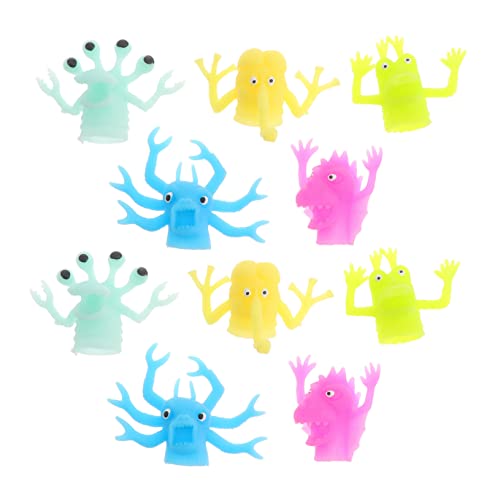 FOYTOKI 10Stücke Luminous Fingerpuppen aus Lustige Handspielzeuge für Finger Alien und Kreaturen für Geschichtenerzählen und Interaktive Spiele Familienfeiern FOYTOKI 10Stücke Luminous Fingerpuppen aus Lustige Handspielzeuge für Finger Alien und Kreaturen für Geschichtenerzählen und Interaktive Spiele Familienfeiern von FOYTOKI