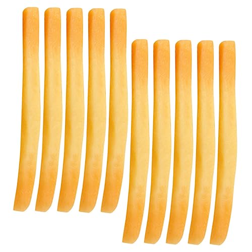 FOYTOKI 10Stücke Realistische Künstliche Frites aus Simulation für Restaurant Deko und Foto Requisiten Lebensnahe Französische für Kreative DIY Projekte von FOYTOKI