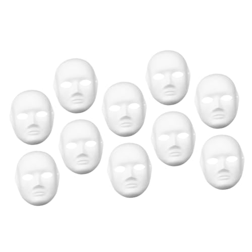 FOYTOKI 10er Set Weiße Maske Für Karneval Und Cosplay DIY Malbare Maske Für Und Erwachsene Maskenball Und Party Dekorationen FOYTOKI 10er Set Weiße Maske Für Karneval Und Cosplay DIY Malbare Maske Für Und Erwachsene Maskenball Und Party Dekorationen von FOYTOKI