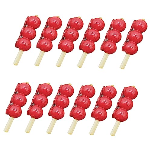 FOYTOKI 12 Stück Simulierte Kandierte Haws Rote Kandierte Haws Modell Gefälschte Modell Lebensmittelornament Gefälschte Süßigkeiten Kürbis Simulation Kandierter Haws von FOYTOKI
