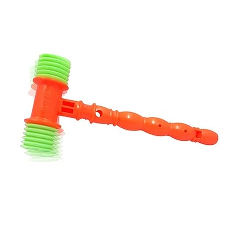FOYTOKI 12 Stück Teiliges Hammer Kunststoff Klopfhammer mit Geräuschfunktion für Zufällige Farben für Drinnen und Draußen Partys und Lernspiele Zufällige Farbe von FOYTOKI