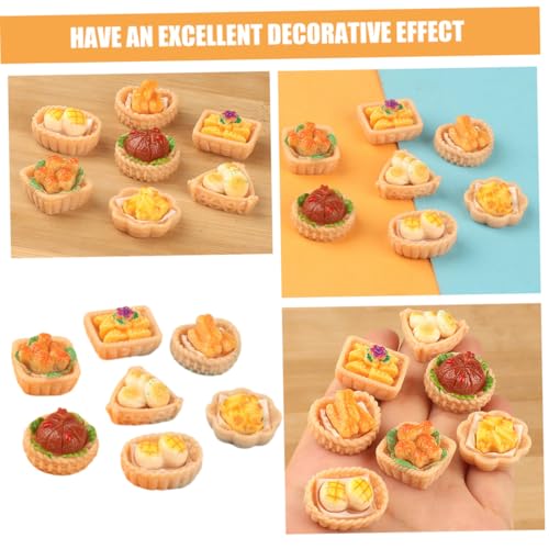 FOYTOKI 12 Stück Teiliges Miniatur Resin Snack Realistische Chinesische Essensmodelle Handgefertigte Mini Food Spielzeuge für Puppenhaus Küche Dekoration und DIY Mikro landschaften von FOYTOKI