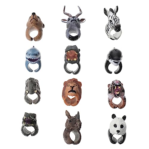 FOYTOKI 12 Stück Teiliges Tier Handpuppen für Interaktives Fingerpuppenspielzeug Frühen Bildung und Fantasieentwicklung von FOYTOKI
