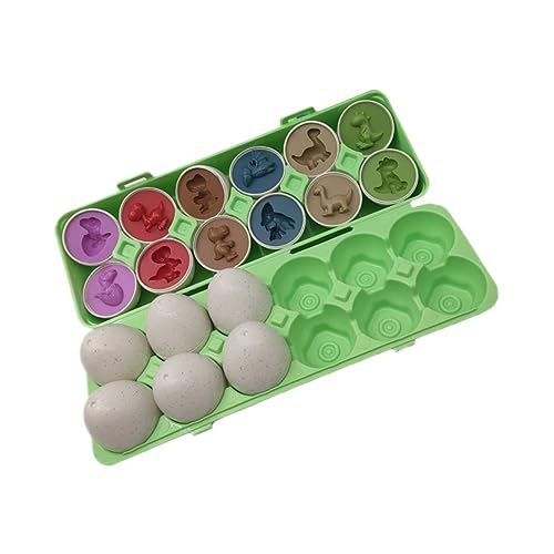FOYTOKI 12 Teiliges Dinosaurier Formen Und Farben Erkennungsspielzeug Für Pädagogisches Matching Zur Der Frühen Bildung Und Formkognition FOYTOKI 12 Teiliges Dinosaurier Formen Und Farben Erkennungsspielzeug Für Pädagogisches Matching Zur Der Frühen Bildung Und Formkognition von FOYTOKI
