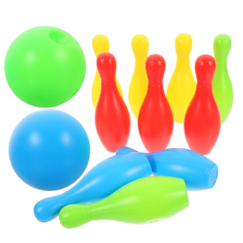 FOYTOKI 12Stücke Bowling Set Teiliges Interaktives für Eltern Junge Mädchen Interaktion und Bälle Fördert Freundschaften und Aufmerksamkeit für Drinnen und Draußen von FOYTOKI