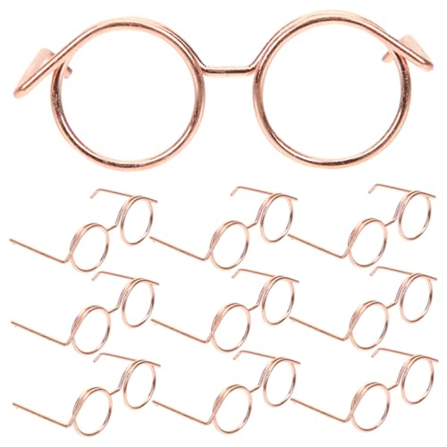 FOYTOKI 12Stücke Mini Puppenbrillen ohne Objektiv Runde Metallrahmen Sonnenbrille für Puppenbekleidung Puppenzubehör für Rollenspiele und Kreative Looks FOYTOKI 12Stücke Mini Puppenbrillen ohne Objektiv Runde Metallrahmen Sonnenbrille für Puppenbekleidung Puppenzubehör für Rollenspiele und Kreative Looks von FOYTOKI