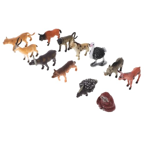 FOYTOKI 12Stücke Teiliges Afrikanische Dschungeltiere Realistische Miniaturfiguren zur Wohnkultur und Dekoration für Kreative Gestaltung von Kinderzimmern von FOYTOKI