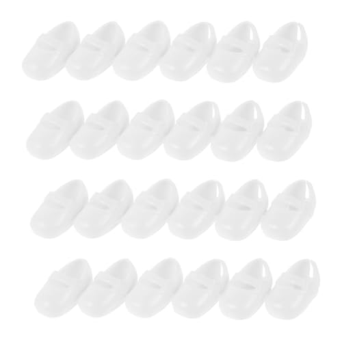 FOYTOKI 135 Paare Puppenschuhe Kunststoff Miniatur Flache Sohle Stabile Passform Bunte Farbvielfalt Für Puppen Display Kostüm Zubehör von FOYTOKI