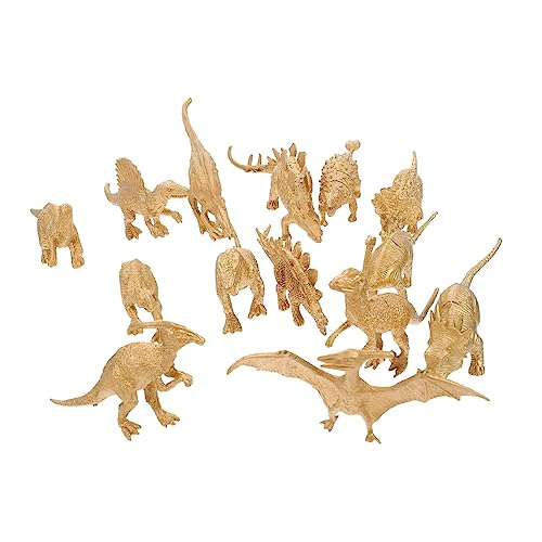FOYTOKI 14 Stück Teiliges Dinosaurier Figuren aus Sicherem Kunststoff Detailreiche Miniatur Dinosaurier Spielzeuge zur Kindergeburtstagsdeko für Garten Innenräume Dekoratives Desktop FOYTOKI 14 Stück Teiliges Dinosaurier Figuren aus Sicherem Kunststoff Detailreiche Miniatur Dinosaurier Spielzeuge zur Kindergeburtstagsdeko für Garten Innenräume Dekoratives Desktop von FOYTOKI