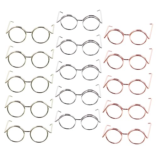 FOYTOKI 15 Stück Puppenbrille Miniatur Sonnenbrille Für Puppen Stilvolle Brille Sonnenbrille Für Mädchen Modische Sonnenbrille Trendige Sonnenbrille Miniatur Brille Hund Runde FOYTOKI 15 Stück Puppenbrille Miniatur Sonnenbrille Für Puppen Stilvolle Brille Sonnenbrille Für Mädchen Modische Sonnenbrille Trendige Sonnenbrille Miniatur Brille Hund Runde von FOYTOKI