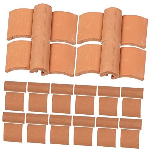 FOYTOKI Sandkasten-dachziegel-Modell-Set 120-teilig Miniatur-dachziegel Aus Ton Kreative Dachziegel-Modelle Für Jungen Und Simulations-dachziegel-Figuren von FOYTOKI